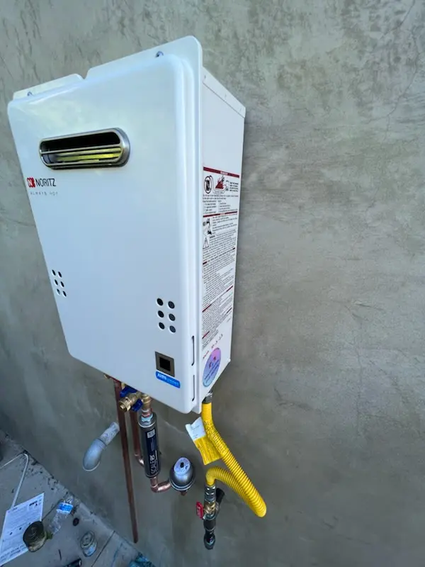 Tankless water heater installation for Pepper Dell homes